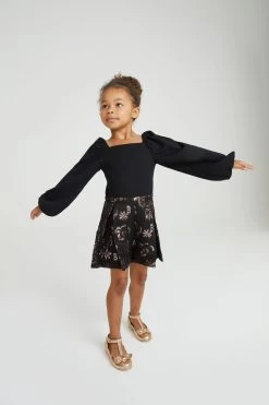 Baker By Ted Baker Black Jacquard Playsuit