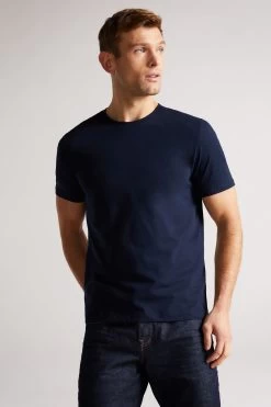 Ted Baker Hawking Navy Blue Plain T-Shirt