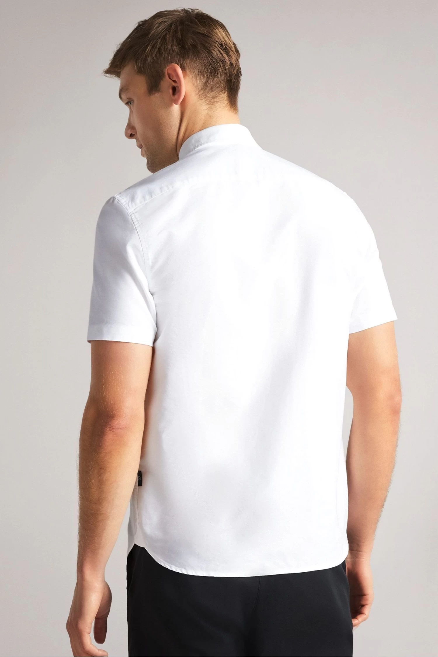 Ted Baker Ditton White Short Sleeve Oxford Shirt - Image 2