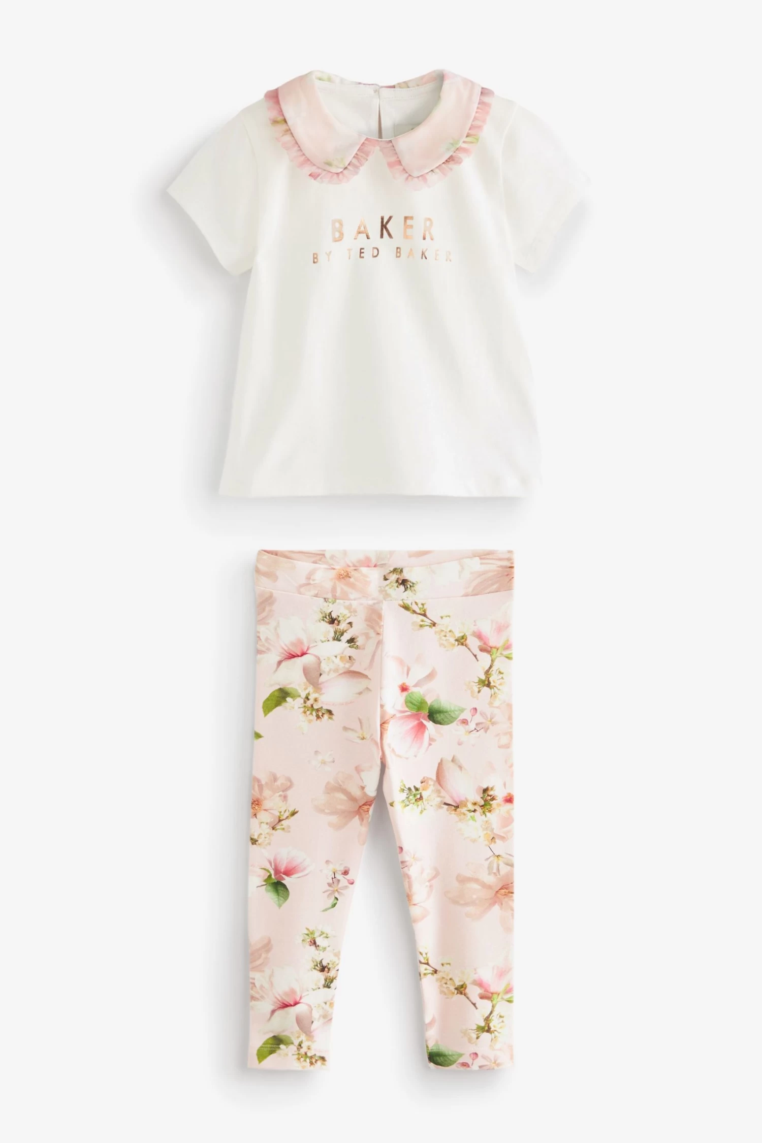 Baker By Ted Baker Organza Collar T-Shirt And Legging Set - Image 6
