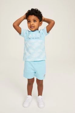 Baker By Ted Baker Blue Short And T-Shirt Set