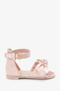 Baker By Ted Baker Pink Satin Bow Sandals