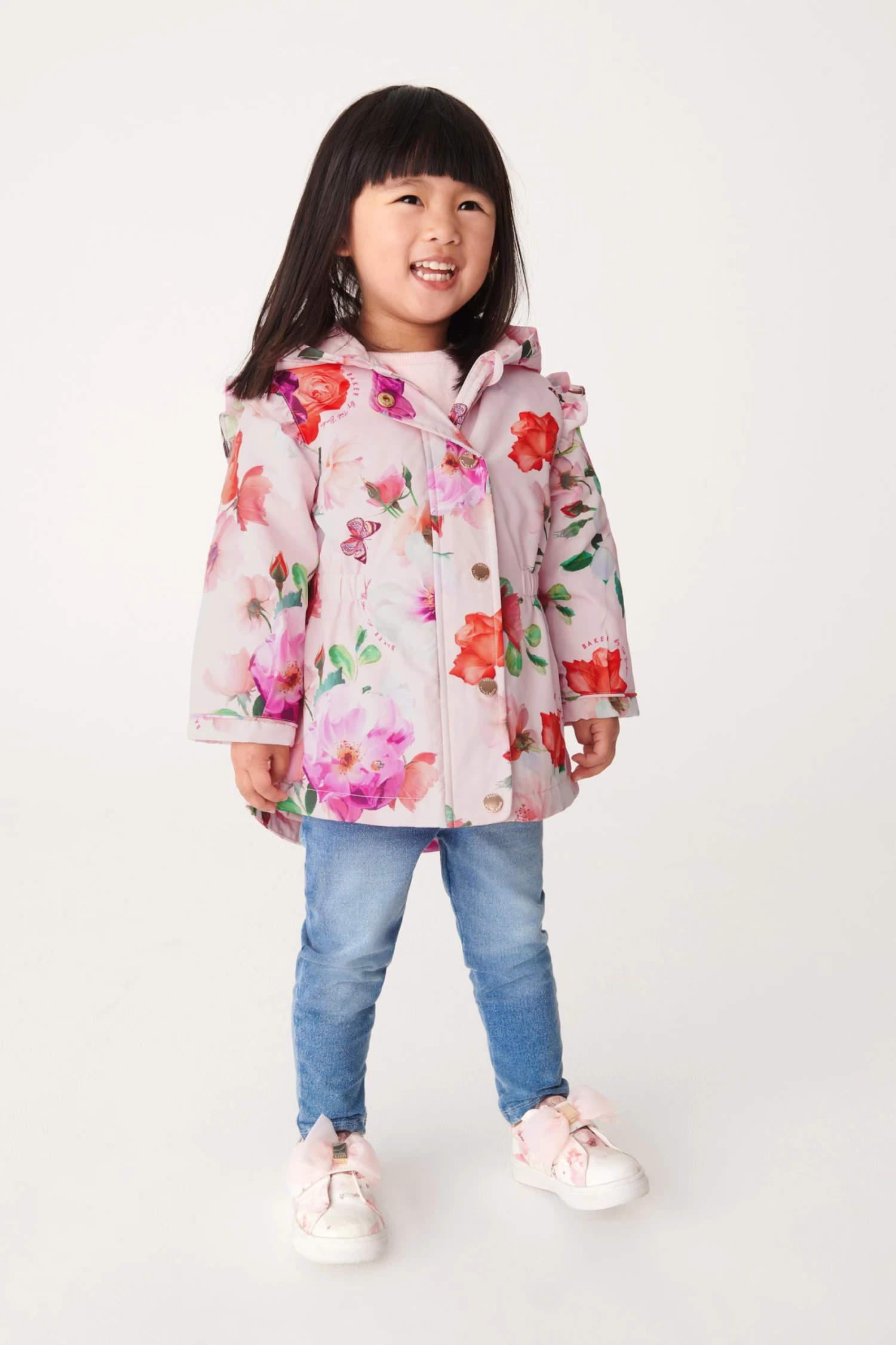 Baker By Ted Baker Pink Floral Rain Mac