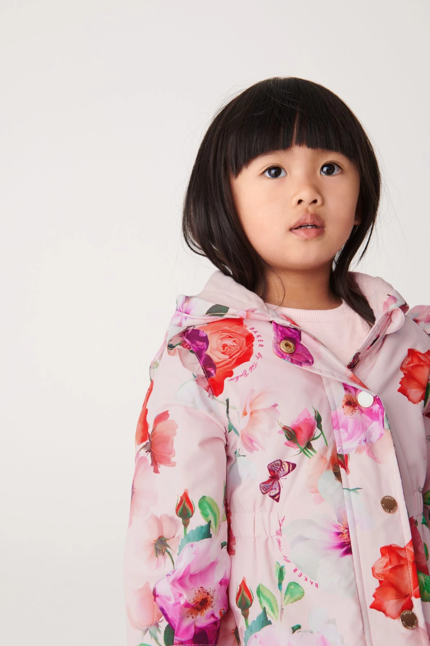 Baker By Ted Baker Pink Floral Rain Mac - Image 4