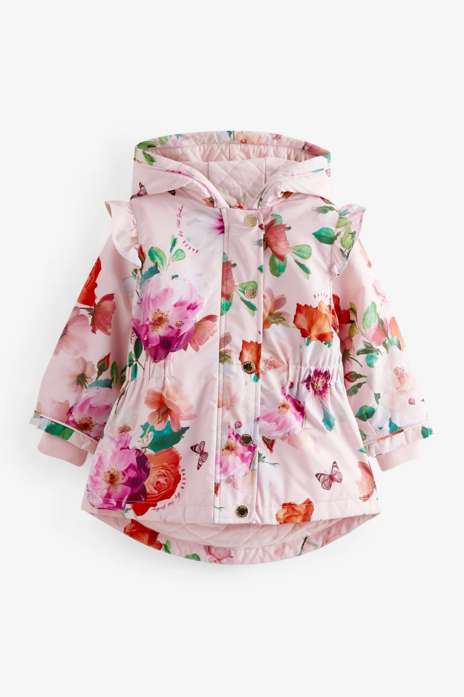 Baker By Ted Baker Pink Floral Rain Mac - Image 6