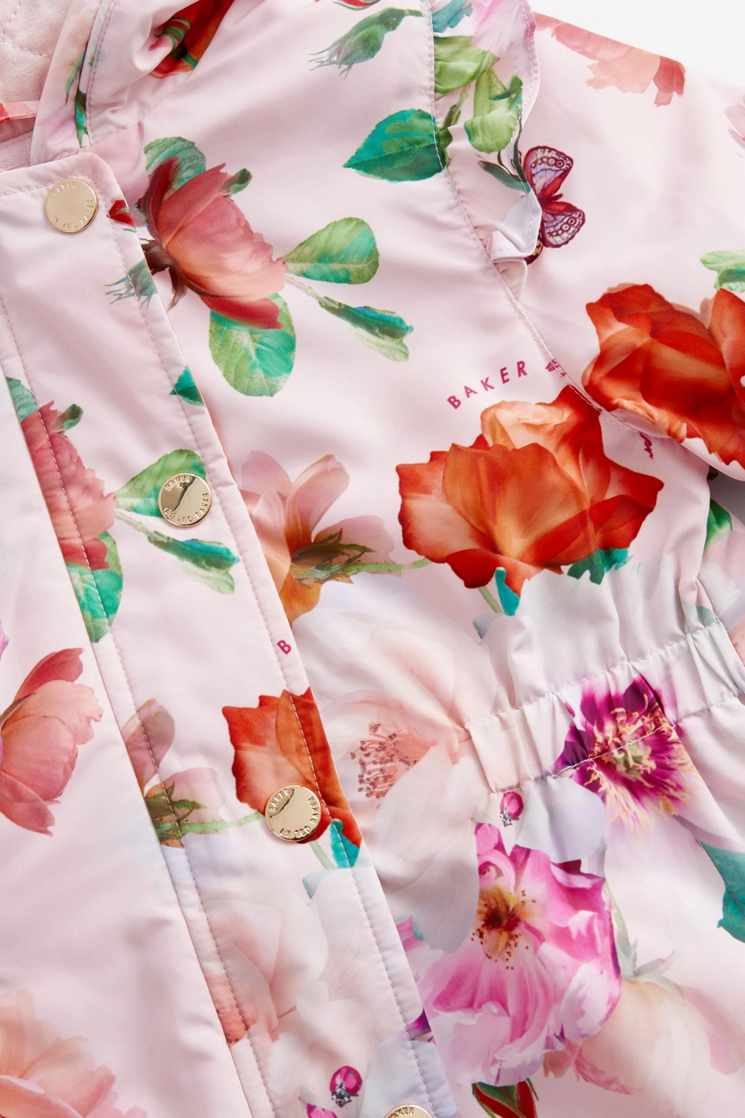 Baker By Ted Baker Pink Floral Rain Mac - Image 8