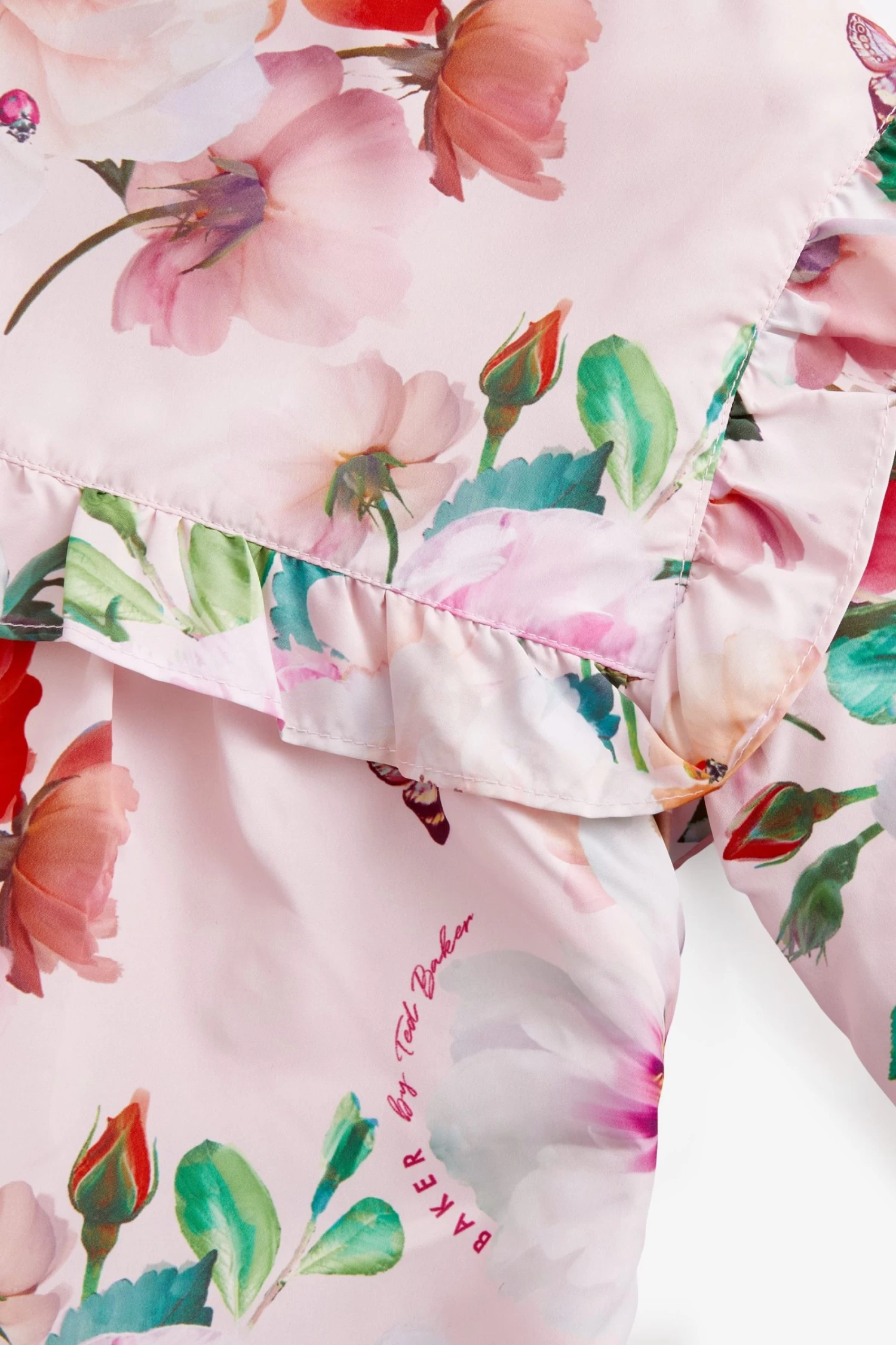 Baker By Ted Baker Pink Floral Rain Mac - Image 9