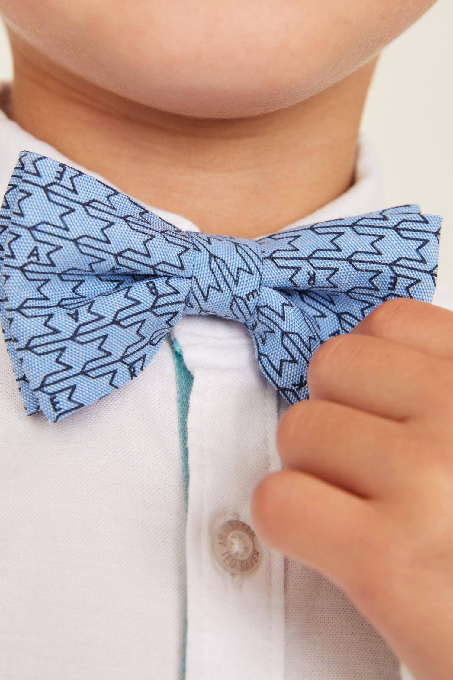 Baker By Ted Baker Blue Bow Tie - Image 2