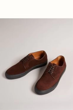 Ted Baker Brown Kantens Choc Effect Suede Hybrid Shoes