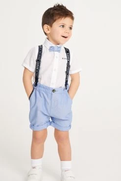 Baker By Ted Baker Shirt, Chino Short And Braces Set