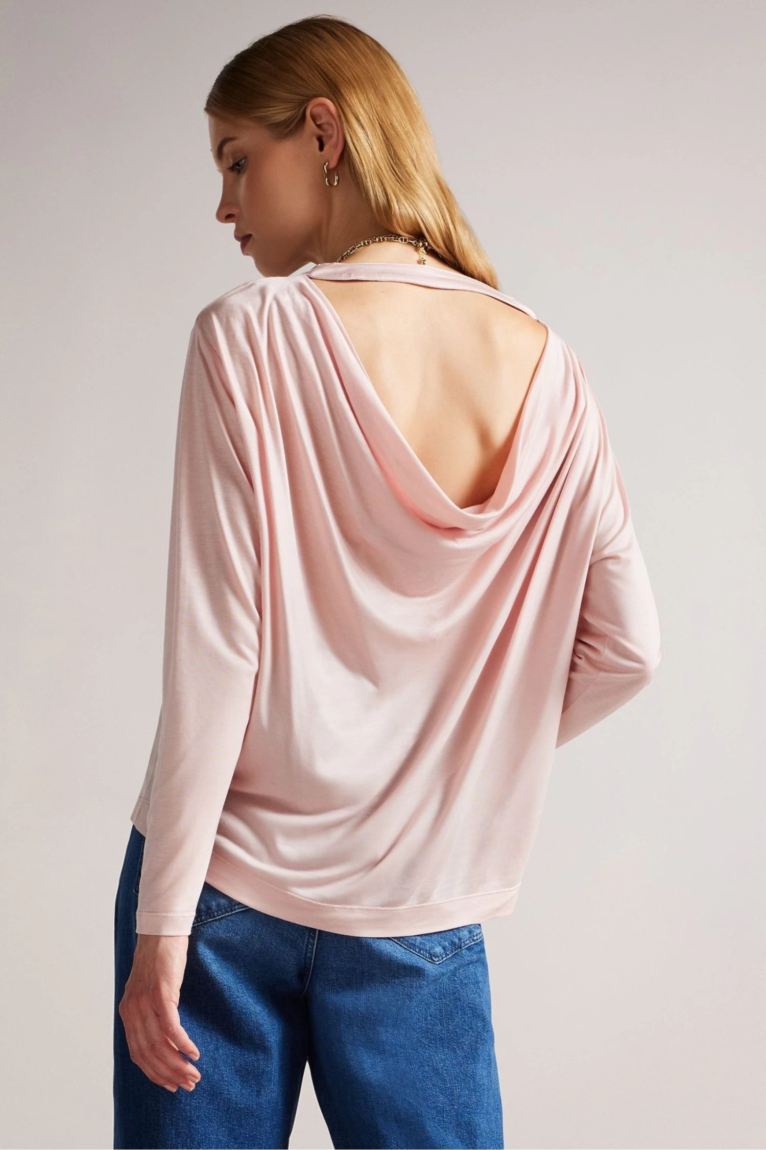 Ted Baker Pink Summyr Slash Neck Top - Image 2