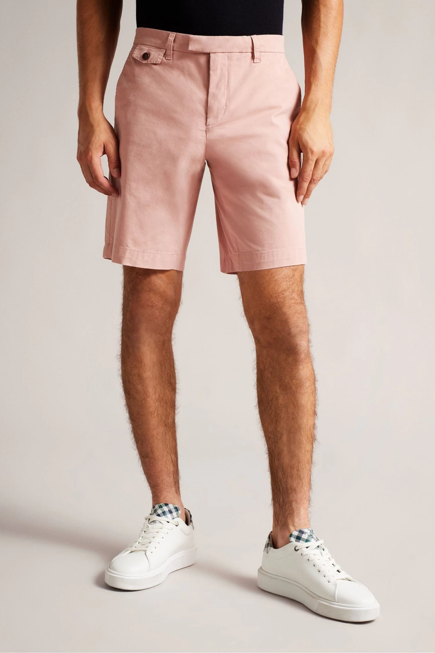 Ted Baker Pink Ashfrd Mid Chino Shorts