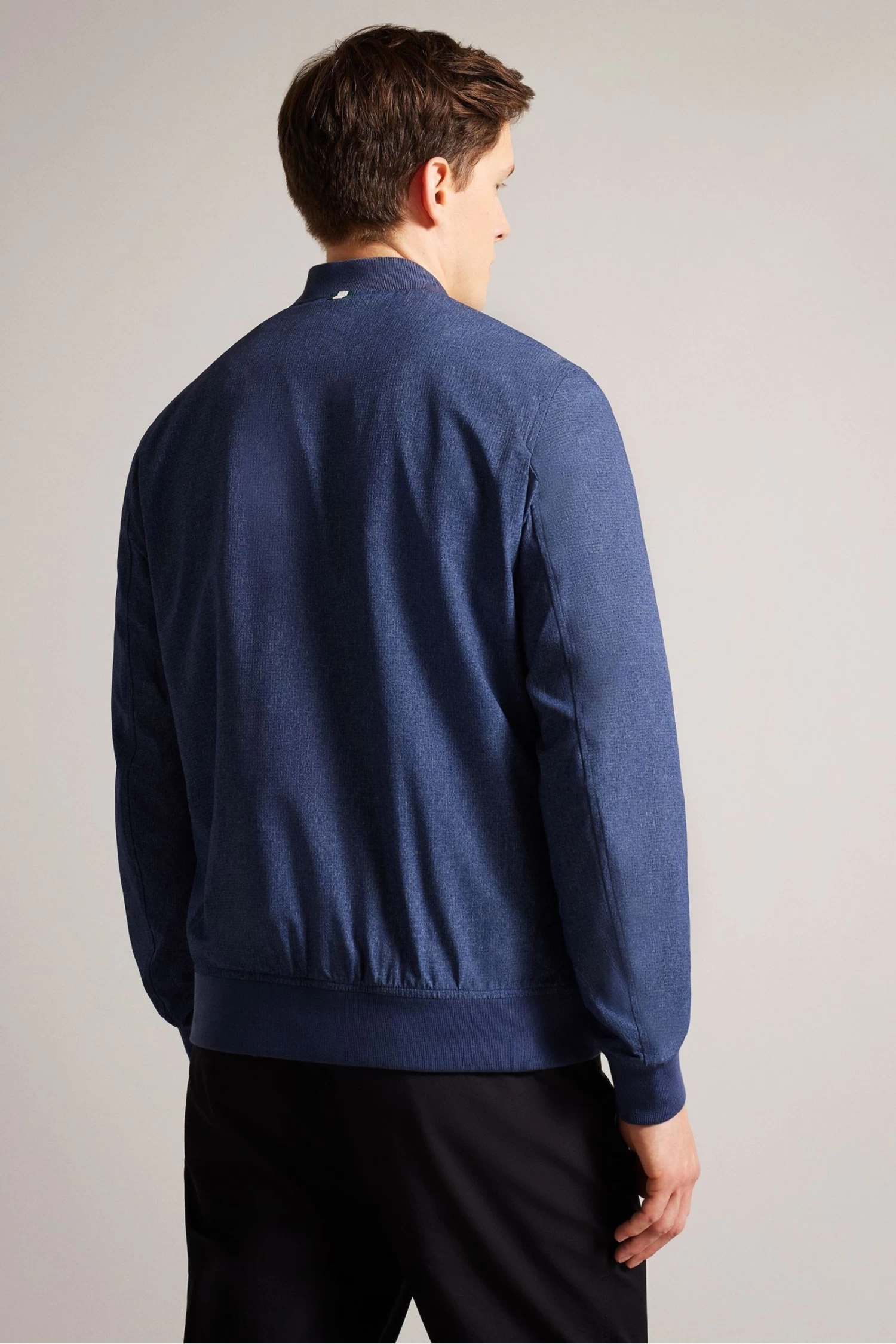 Ted Baker Dark Blue Elmhurst Technical Stretch Bomber Jacket - Image 2