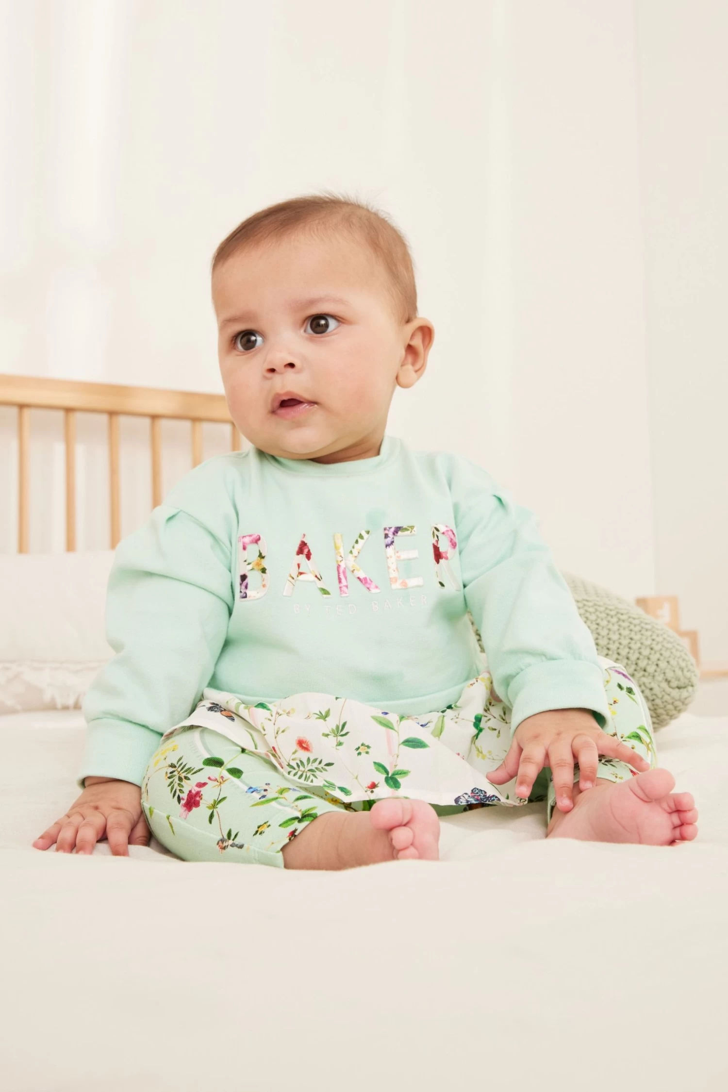 Baker By Ted Baker Mint Green Legging And Peplum Sweater Set