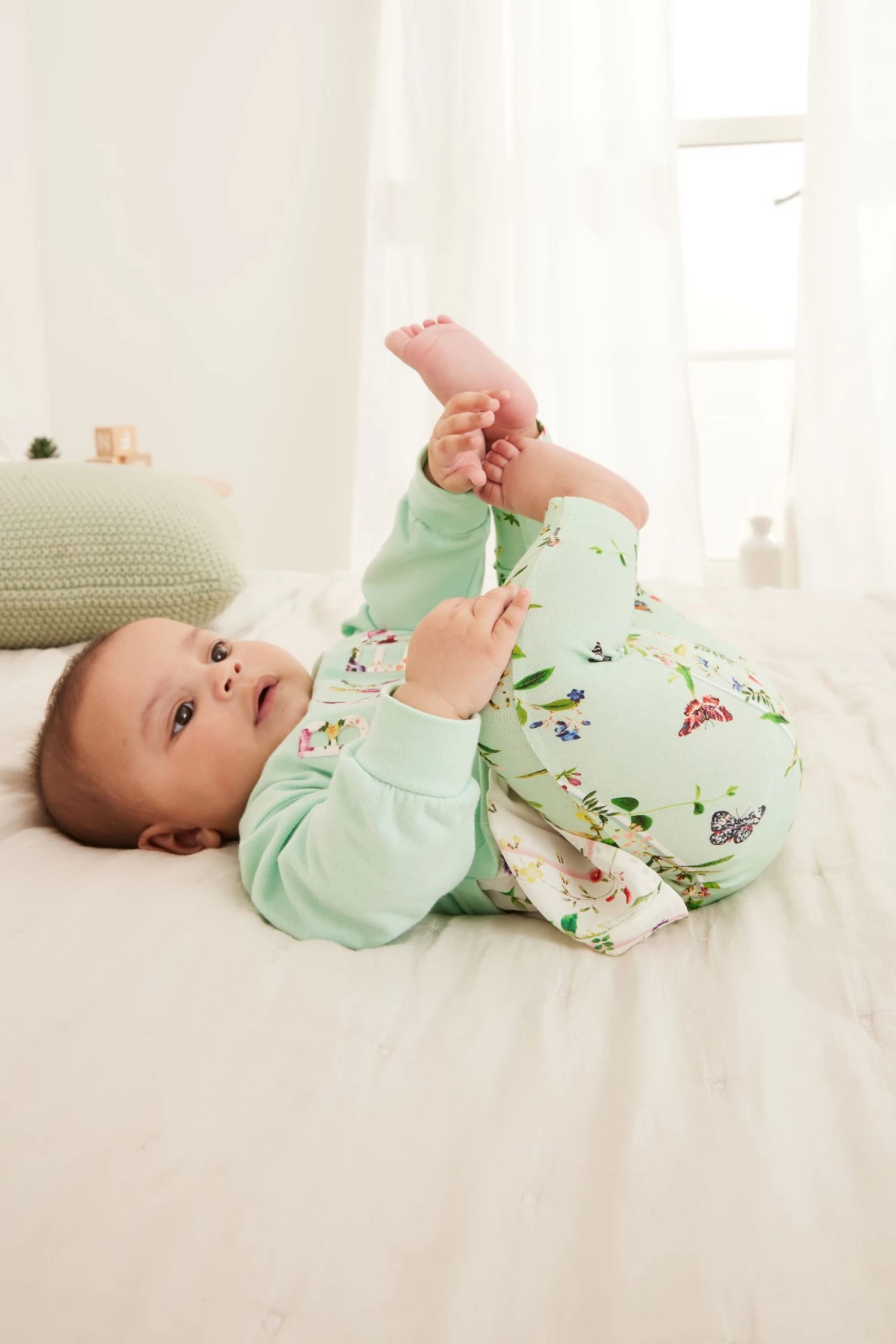 Baker By Ted Baker Mint Green Legging And Peplum Sweater Set - Image 3