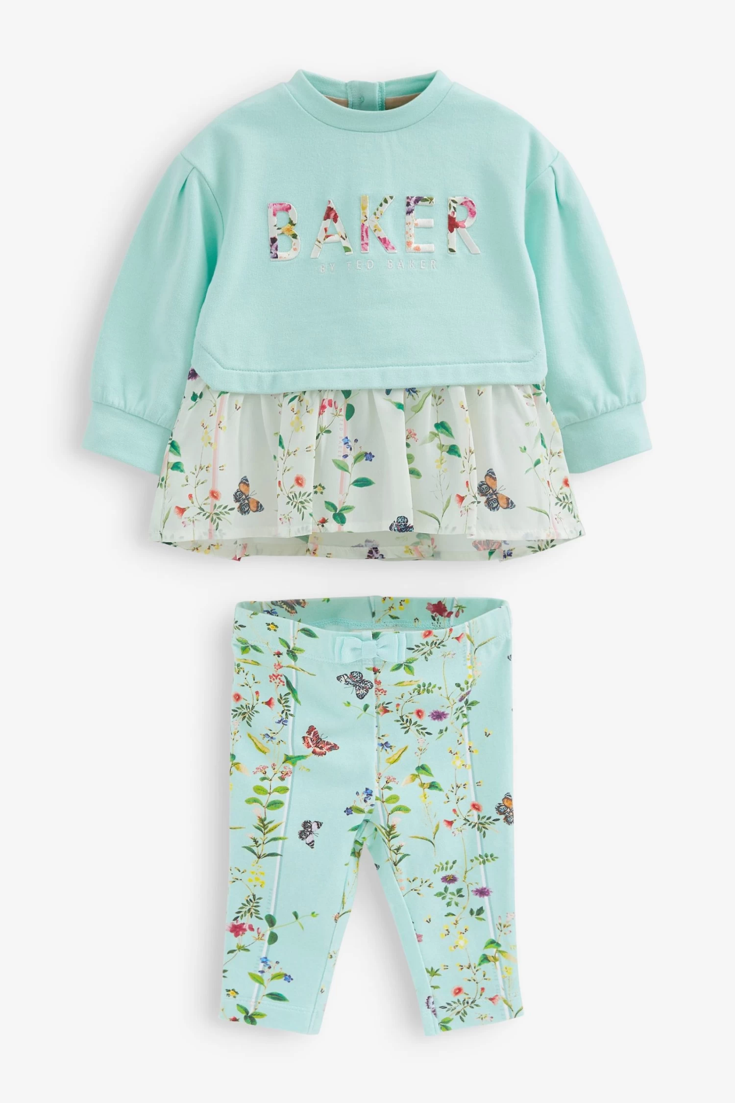 Baker By Ted Baker Mint Green Legging And Peplum Sweater Set - Image 6