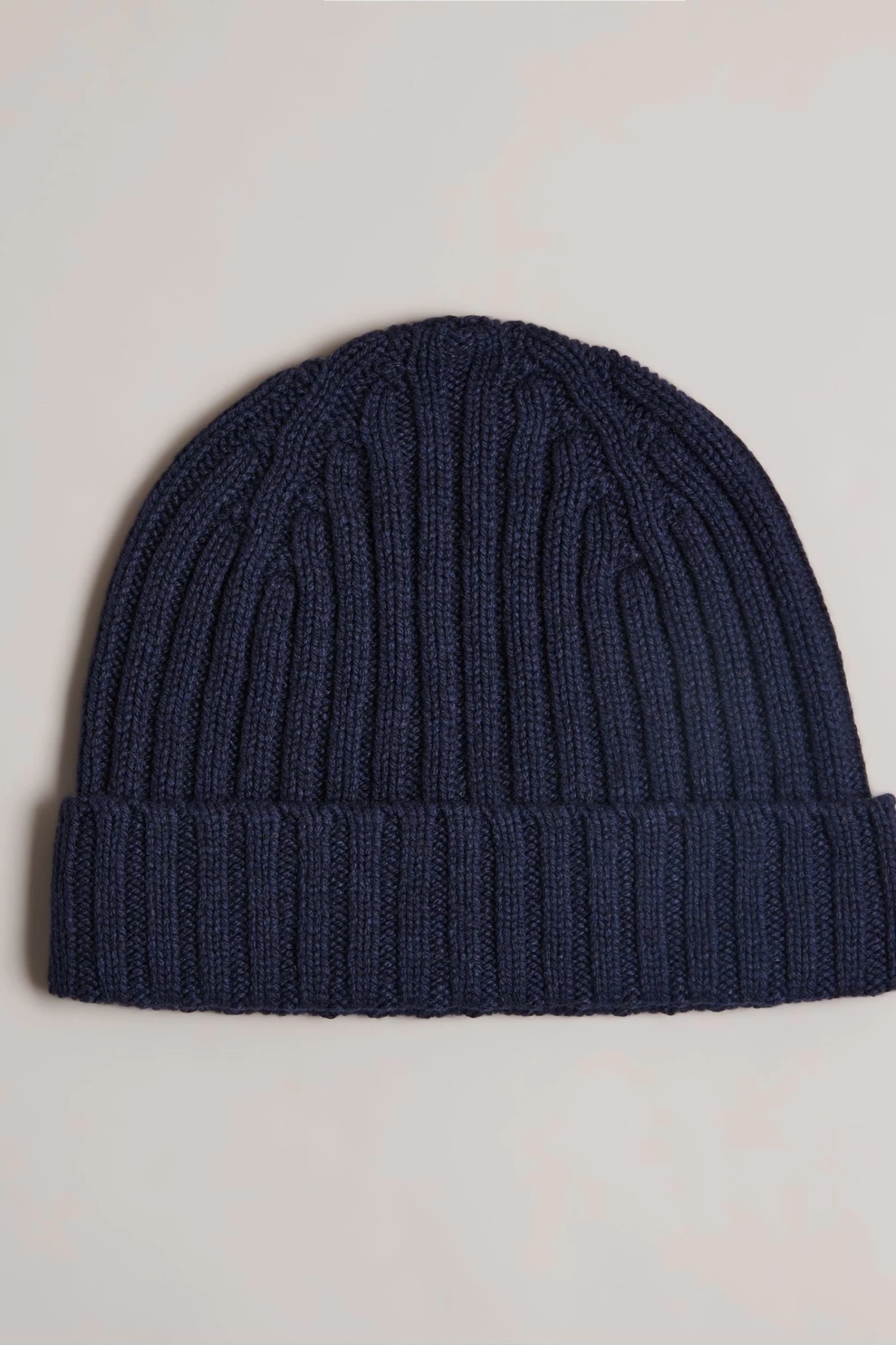 Ted Baker Blue Oakland Rib Beanie Hat
