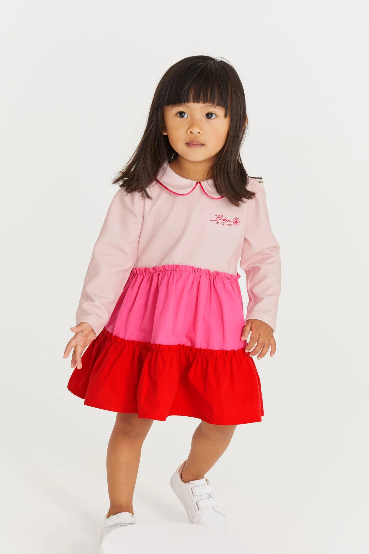 Baker By Ted Baker Pink & Red Colourblock Dress