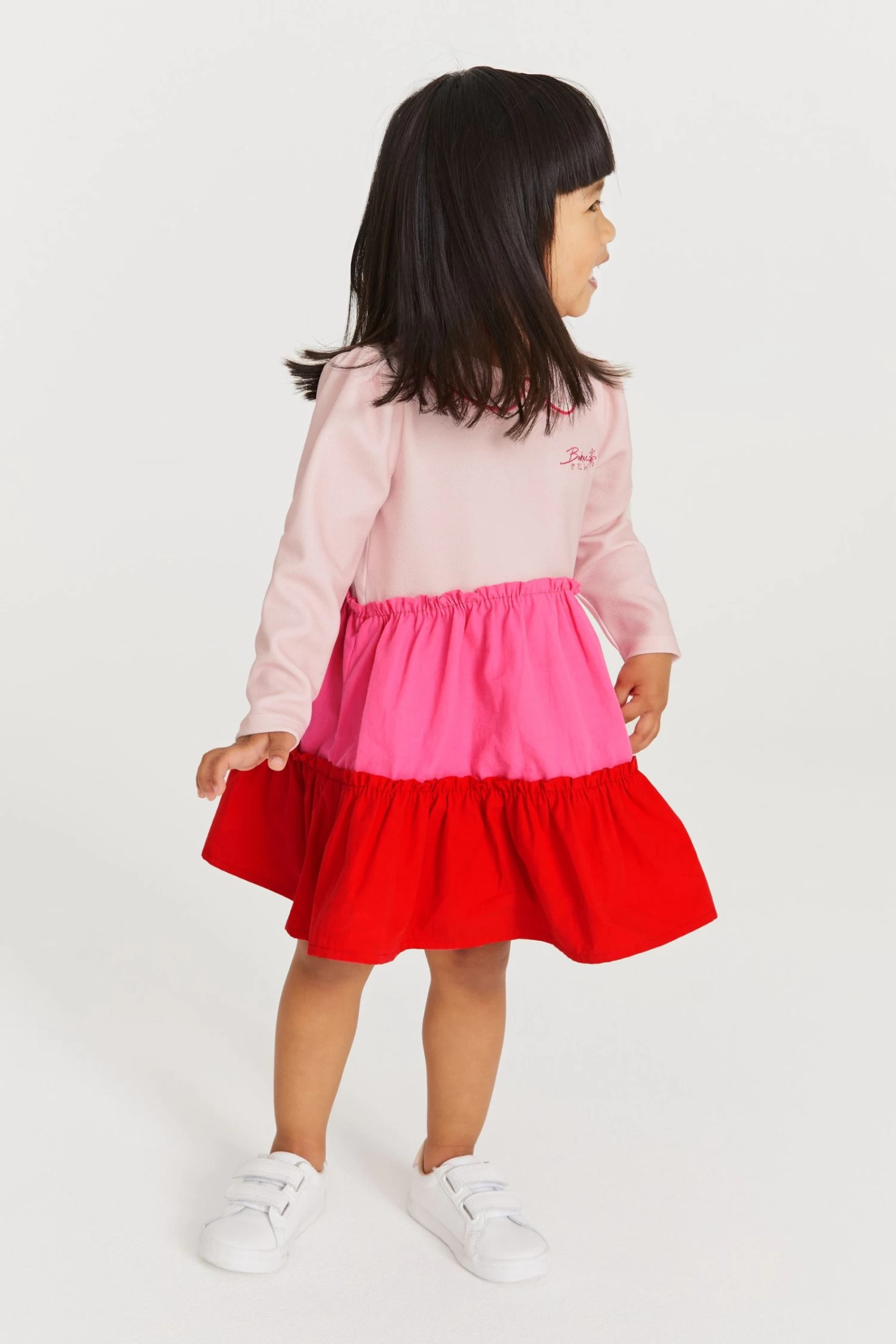 Baker By Ted Baker Pink & Red Colourblock Dress - Image 2