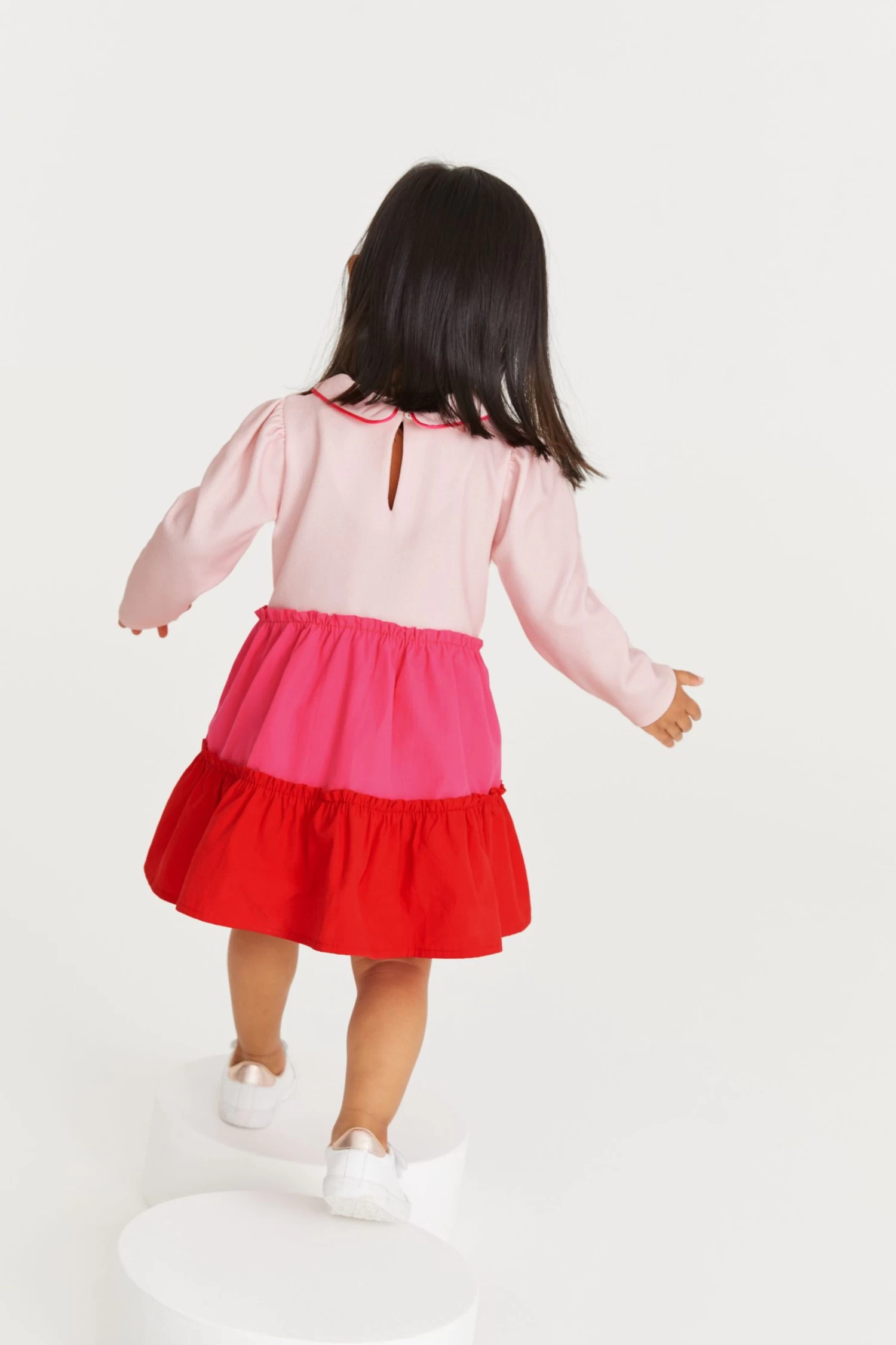 Baker By Ted Baker Pink & Red Colourblock Dress - Image 4