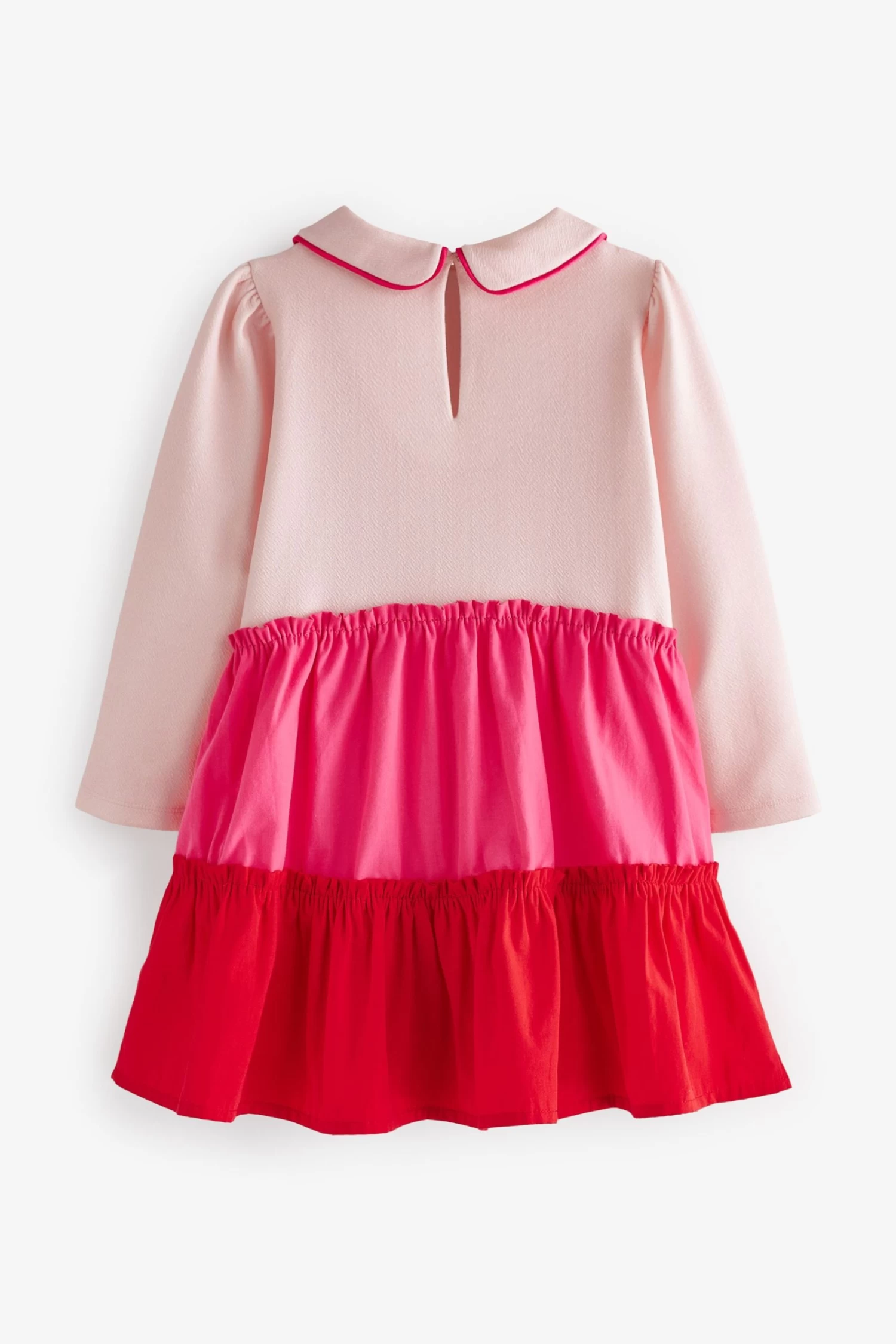 Baker By Ted Baker Pink & Red Colourblock Dress - Image 7