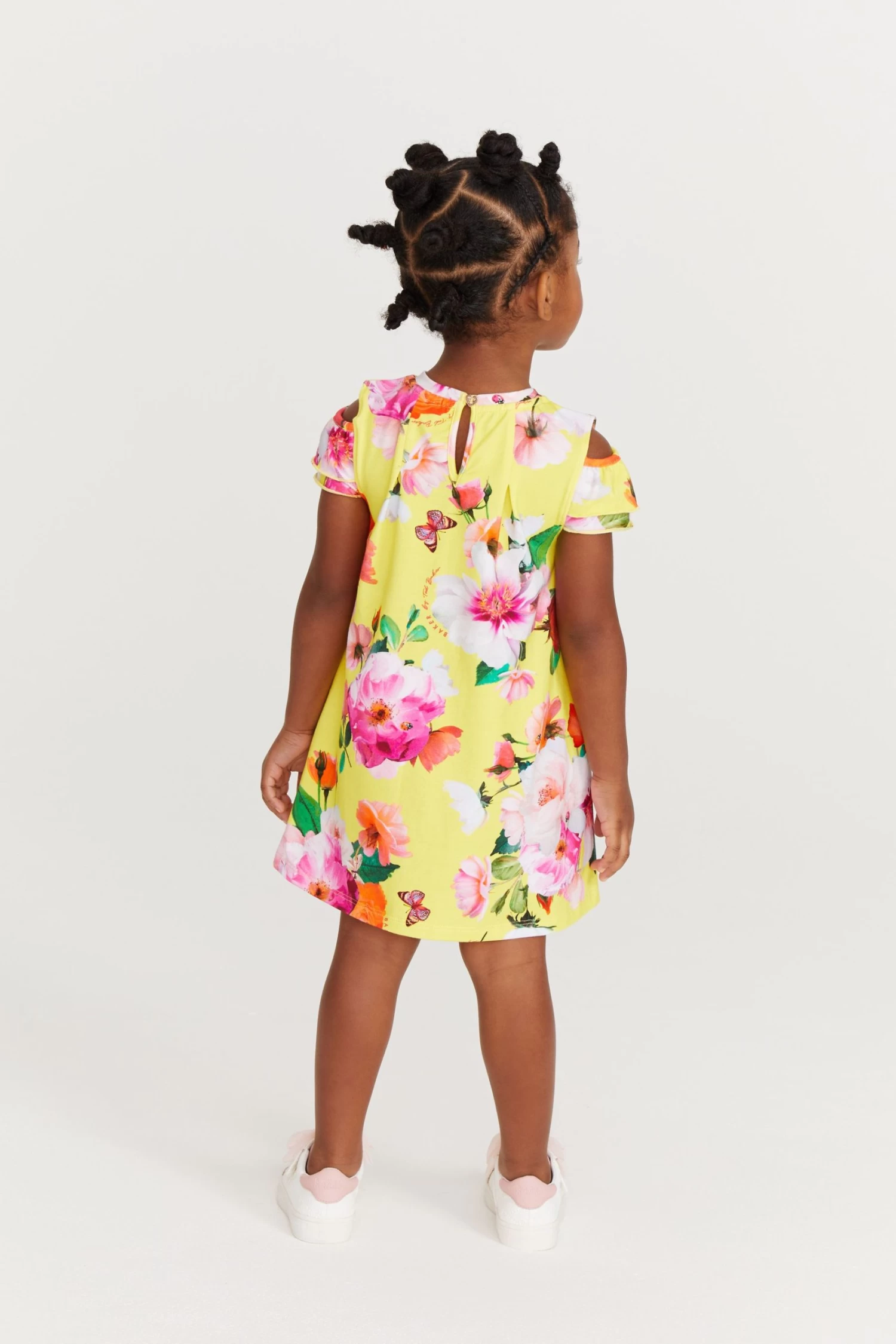 Baker By Ted Baker Yellow Floral Jersey Dress - Image 2