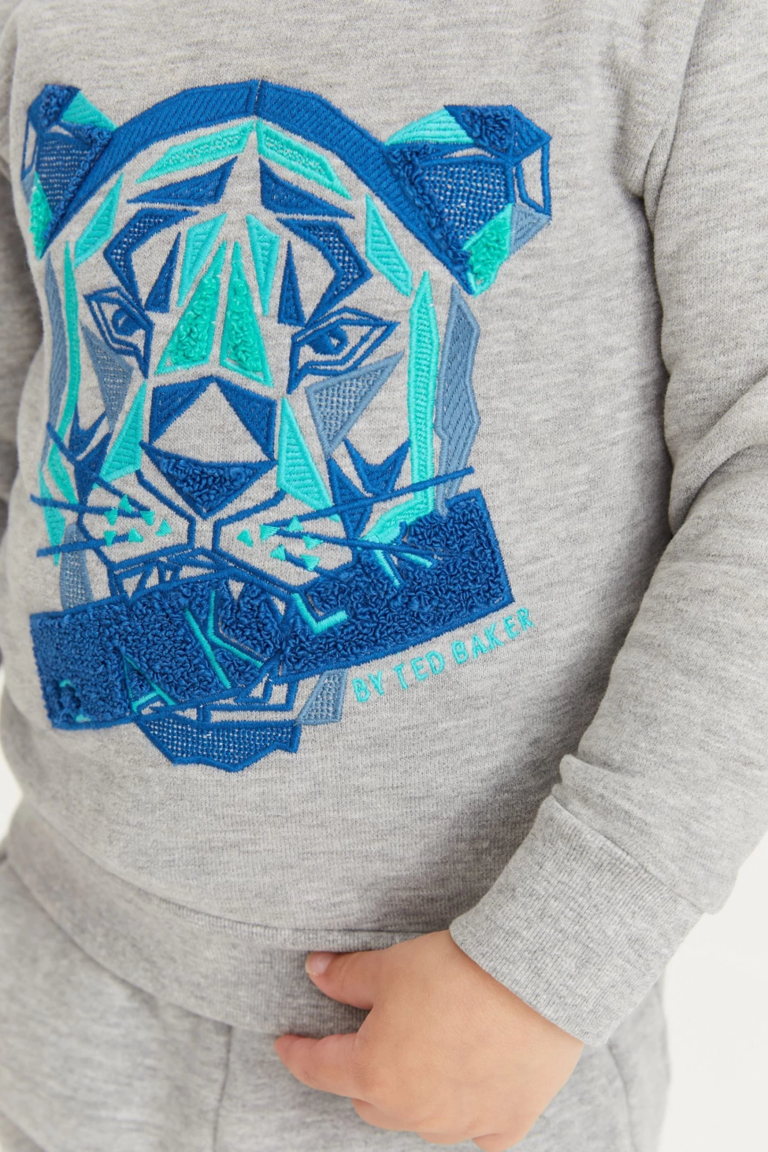 Baker By Ted Baker Grey Tiger Sweater And Jogger Set - Image 5