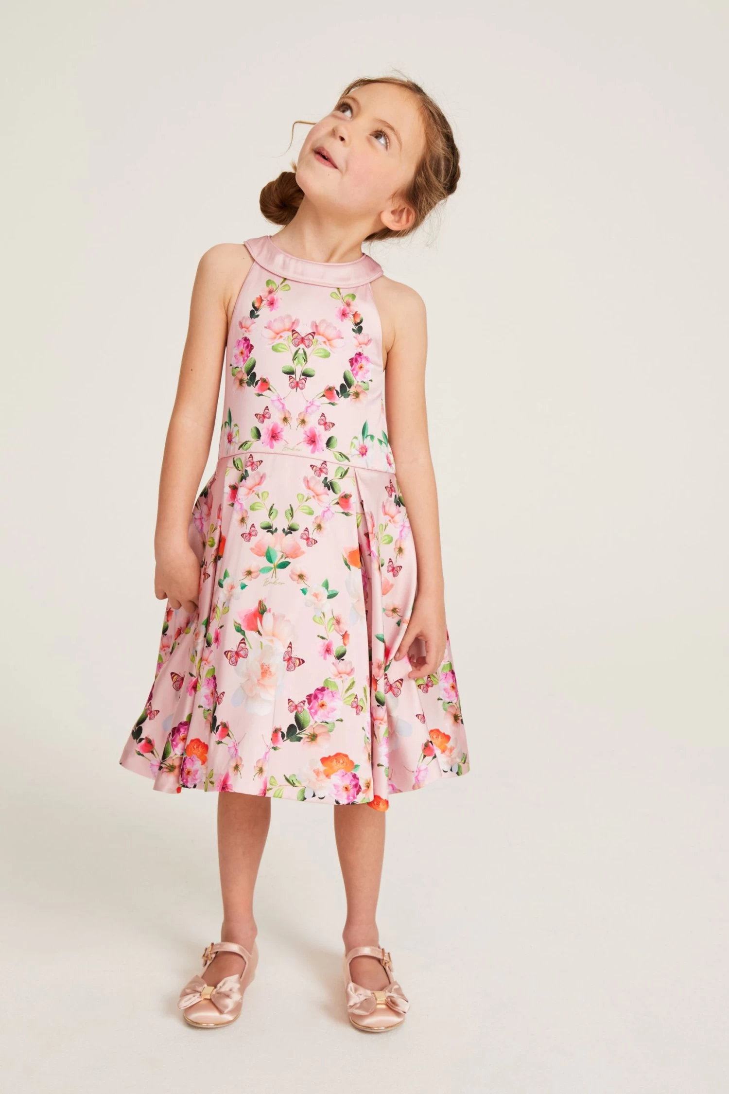 Baker By Ted Baker Pink Halter Neck Floral Dress - Image 4
