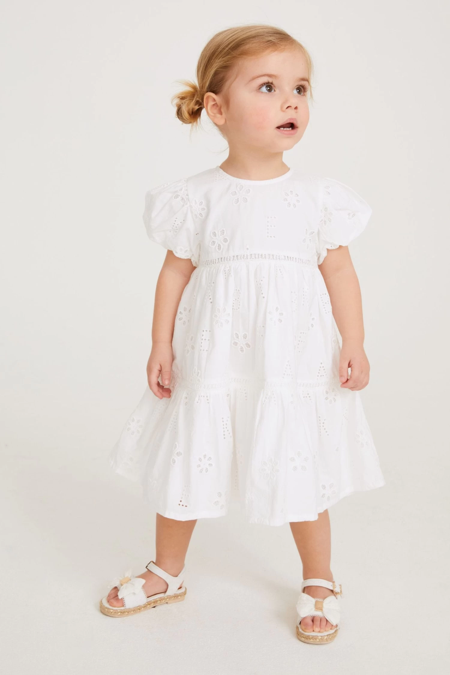 Baker By Ted Baker Branded Broderie Dress