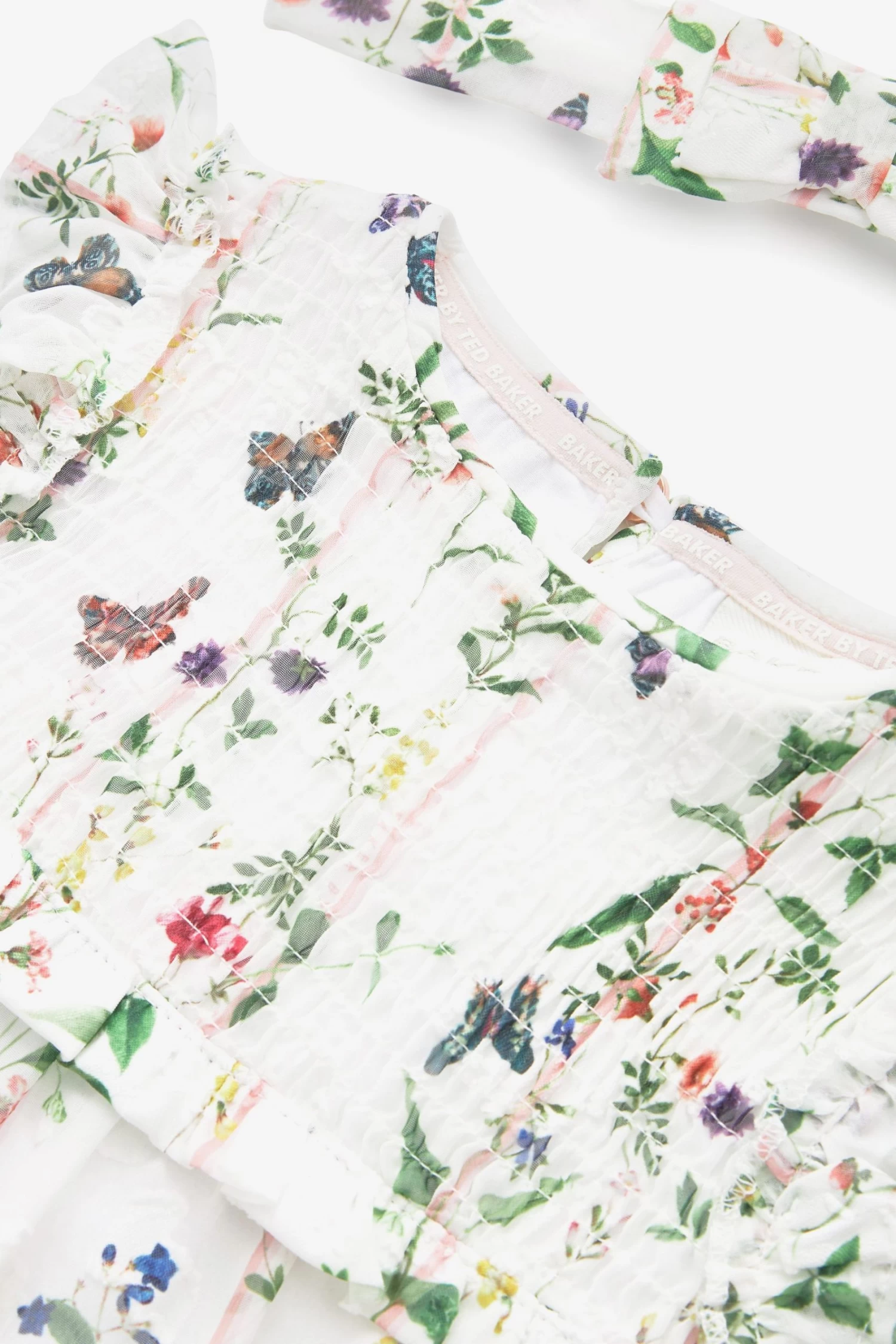 Baker By Ted Baker White Floral Romper And Headband Set - Image 3