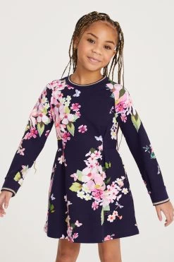 Baker By Ted Baker Navy Floral Jersey Dress