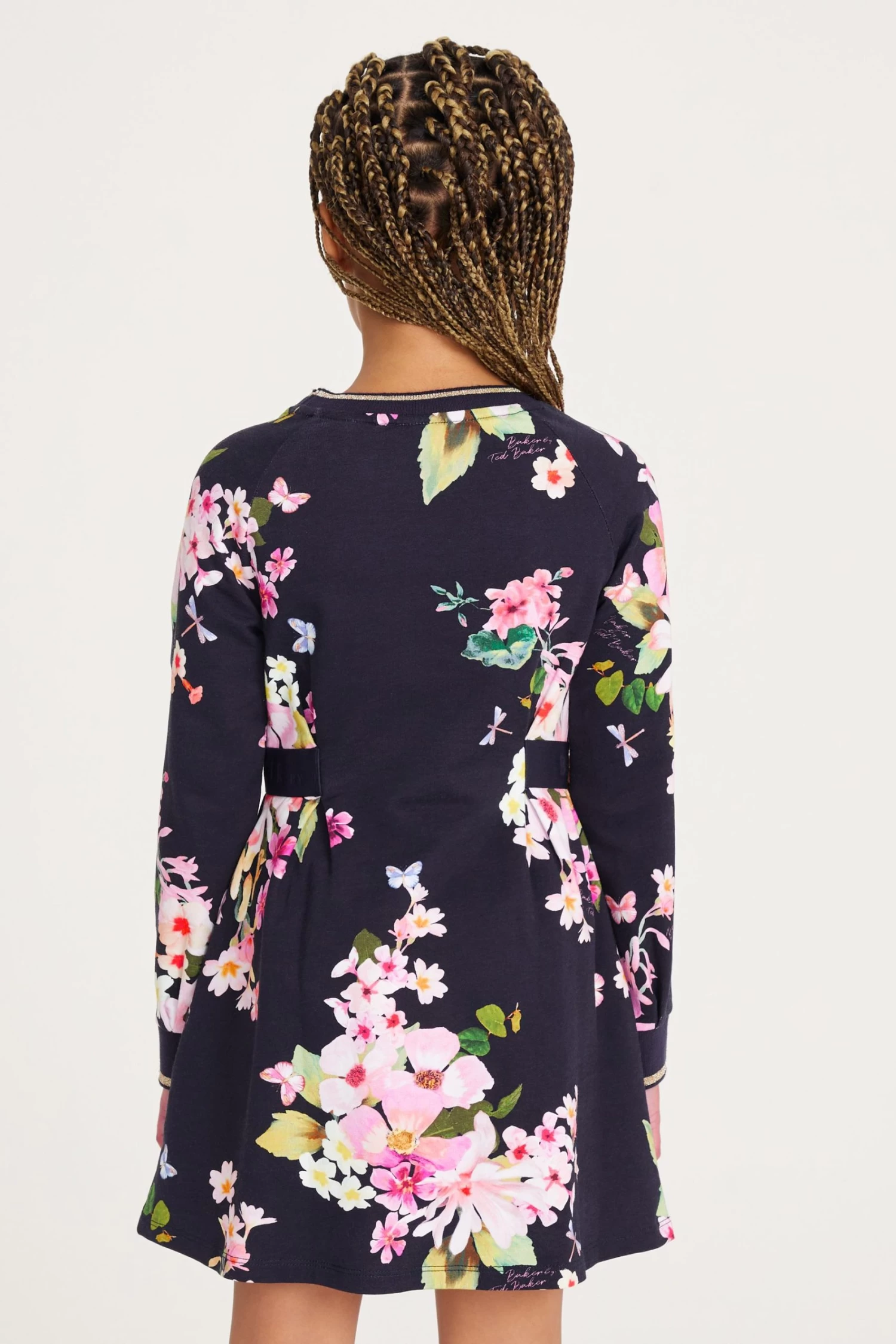 Baker By Ted Baker Navy Floral Jersey Dress - Image 2