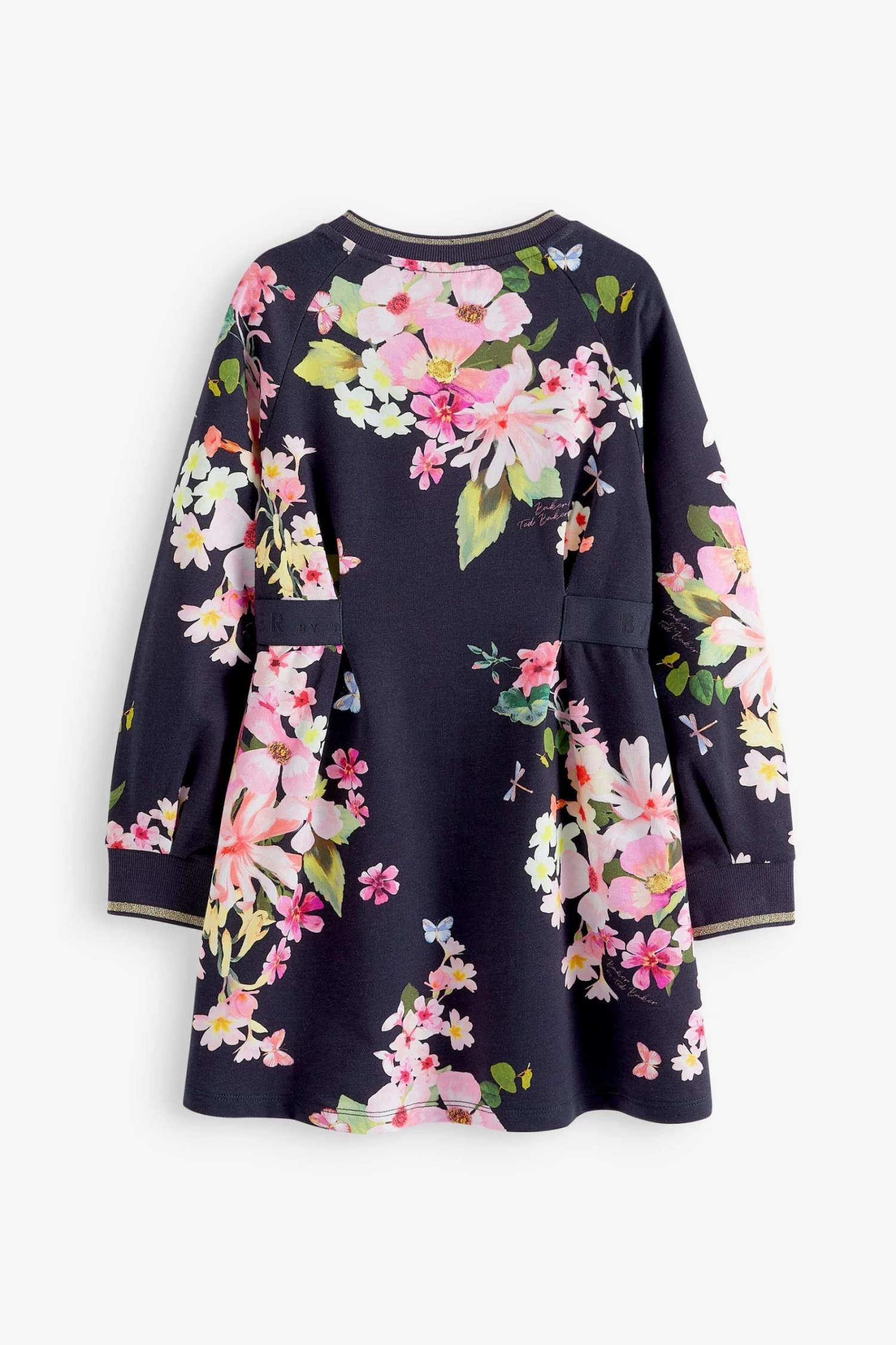 Baker By Ted Baker Navy Floral Jersey Dress - Image 5