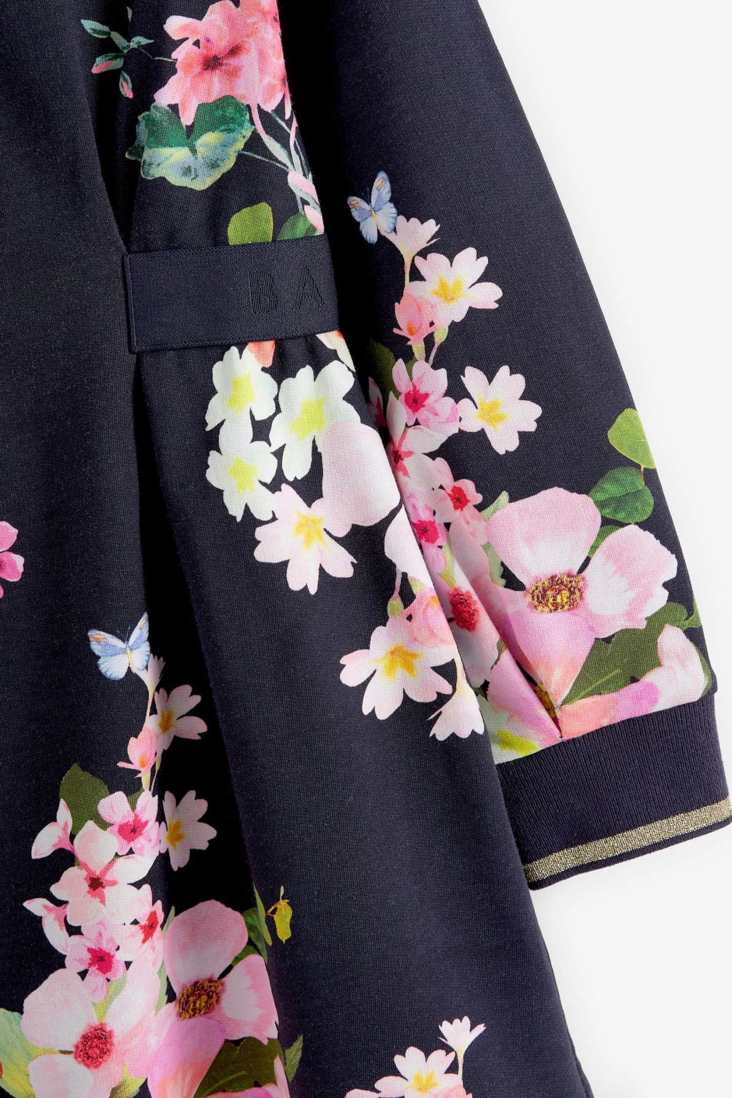 Baker By Ted Baker Navy Floral Jersey Dress - Image 6