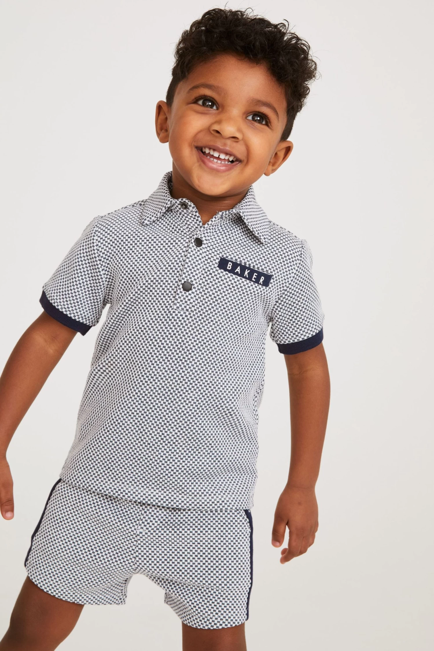 Baker By Ted Baker Blue Polo And Short Set