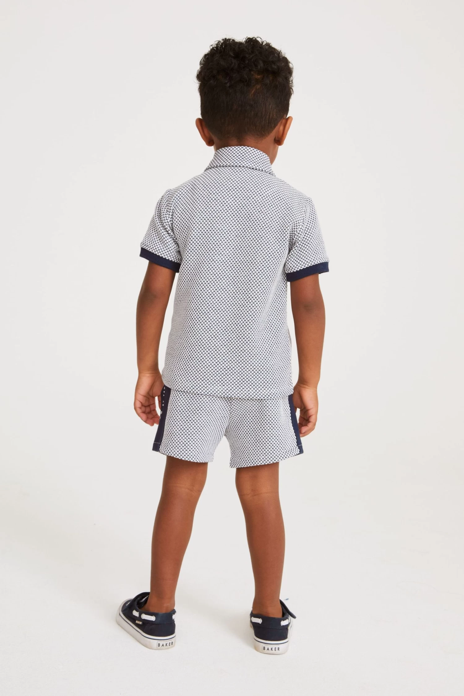 Baker By Ted Baker Blue Polo And Short Set - Image 3
