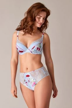 B By Ted Baker Blue Plunge Bra