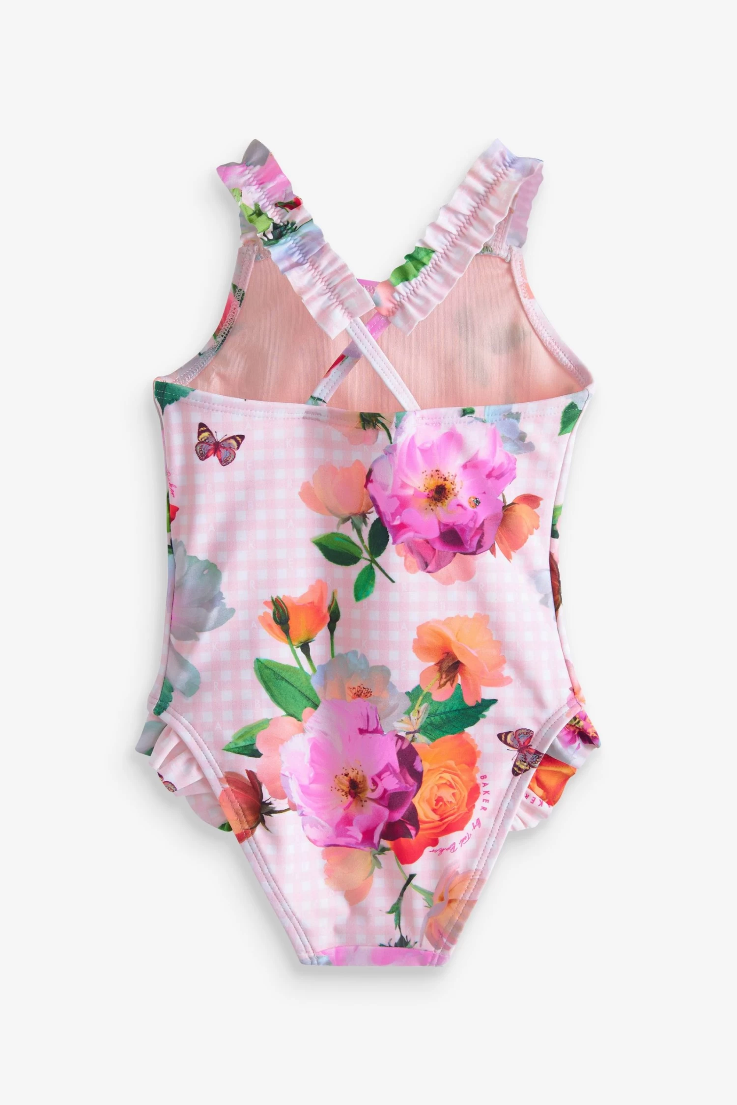 Baker By Ted Baker Pink Gingham Swimsuit - Image 2
