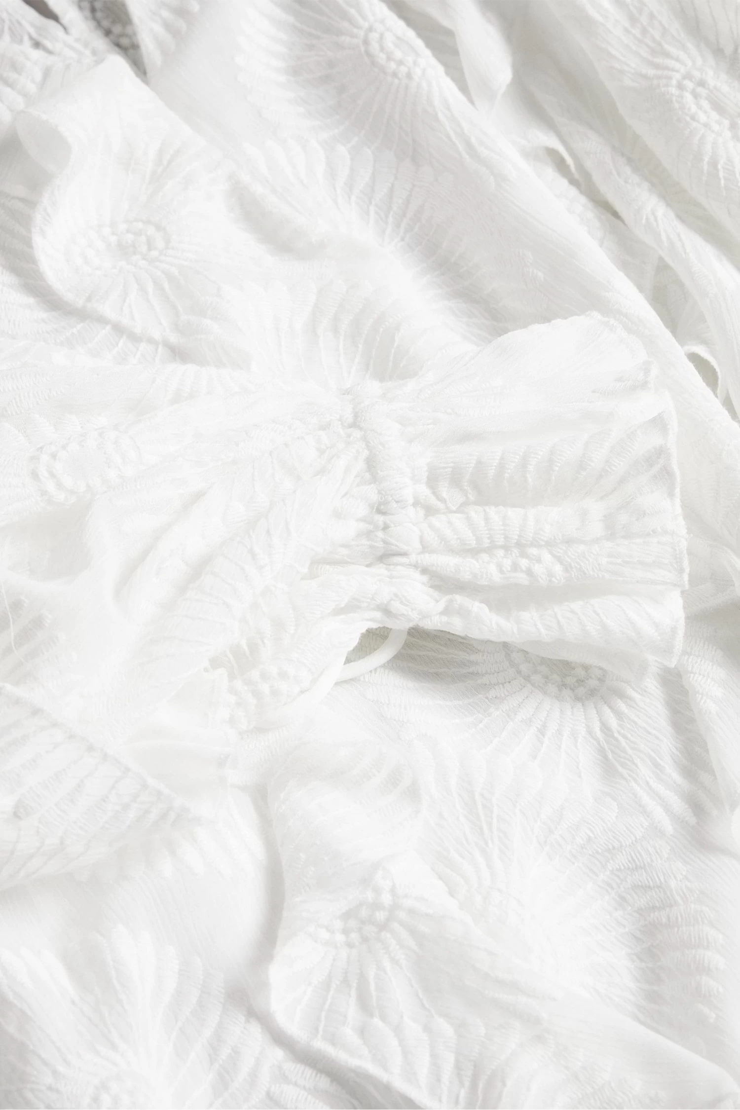 Ted Baker Janeio White Ruffle Sleeve Broderie Top - Image 6