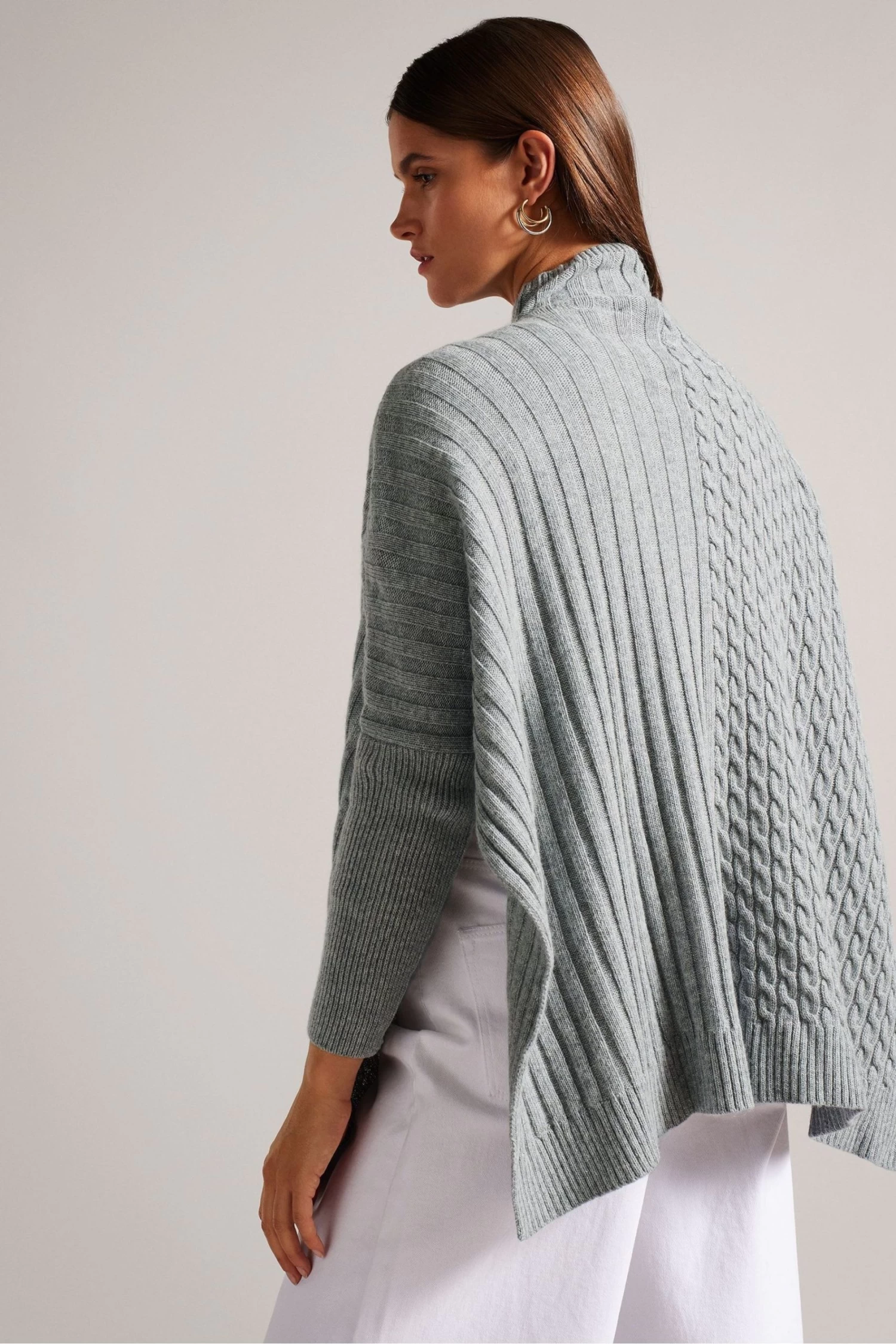 Ted Baker Grey Joilla Funnel Neck Jumper - Image 2