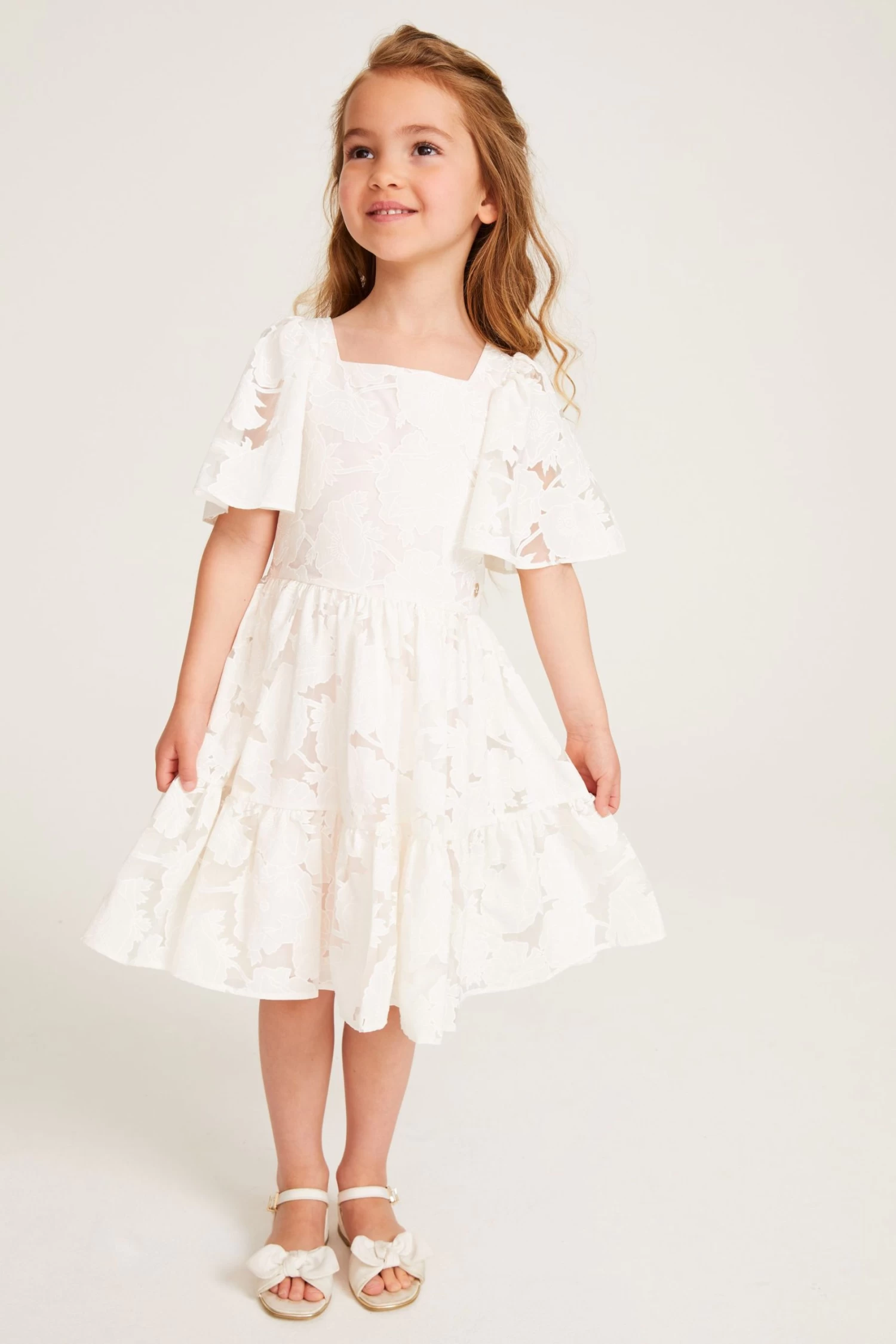 Baker By Ted Baker White Burnout Dress