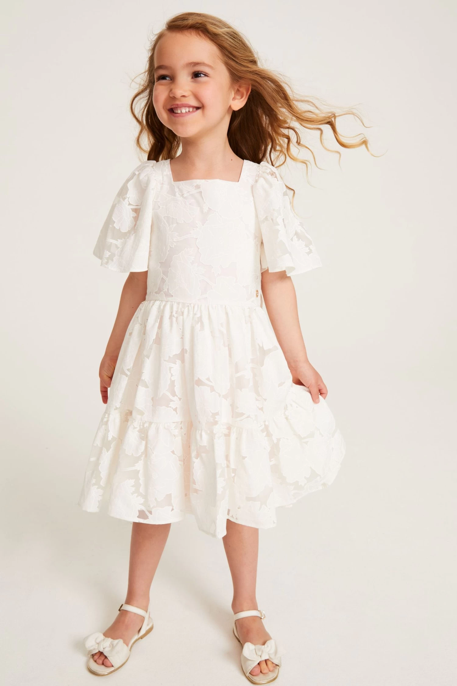 Baker By Ted Baker White Burnout Dress - Image 3