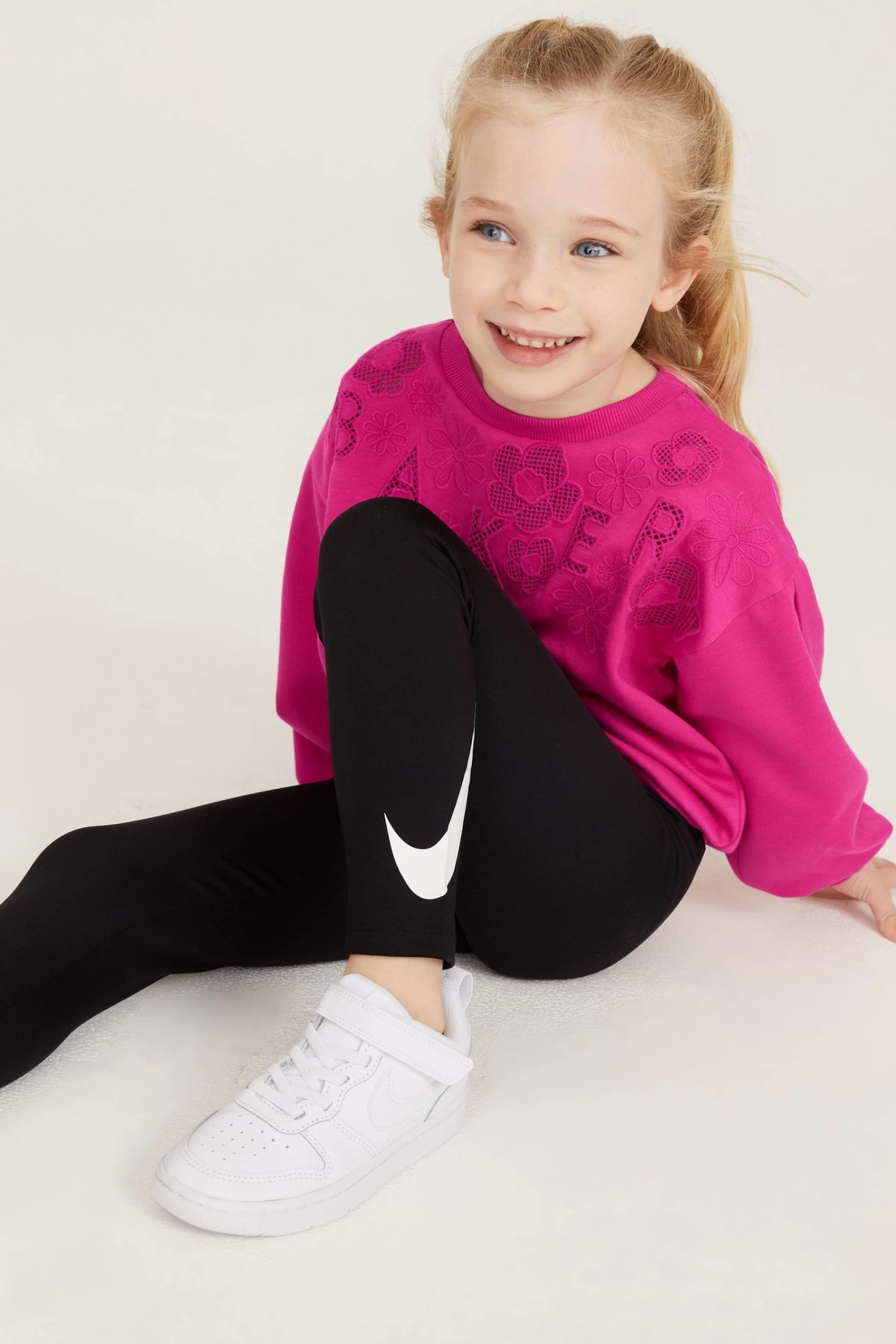 Baker By Ted Baker Pink Embroidered Sweater