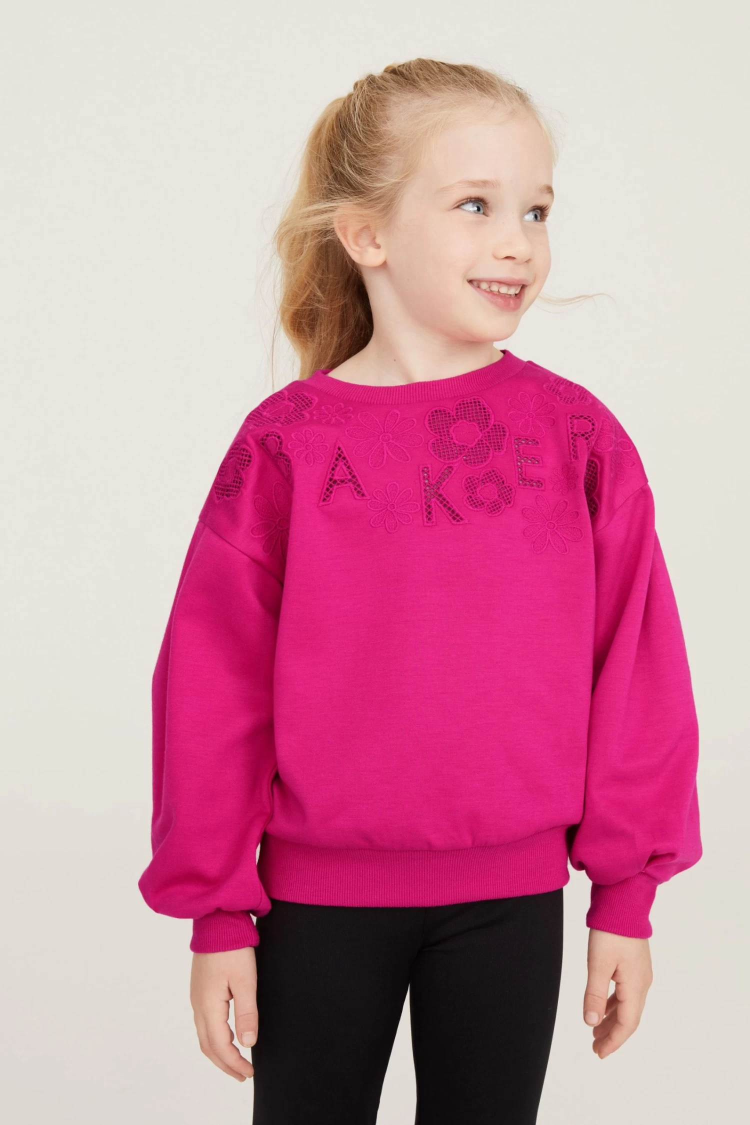 Baker By Ted Baker Pink Embroidered Sweater - Image 2