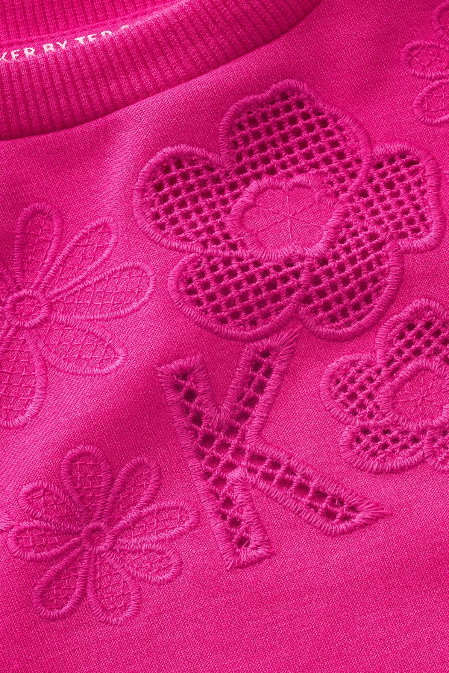 Baker By Ted Baker Pink Embroidered Sweater - Image 6