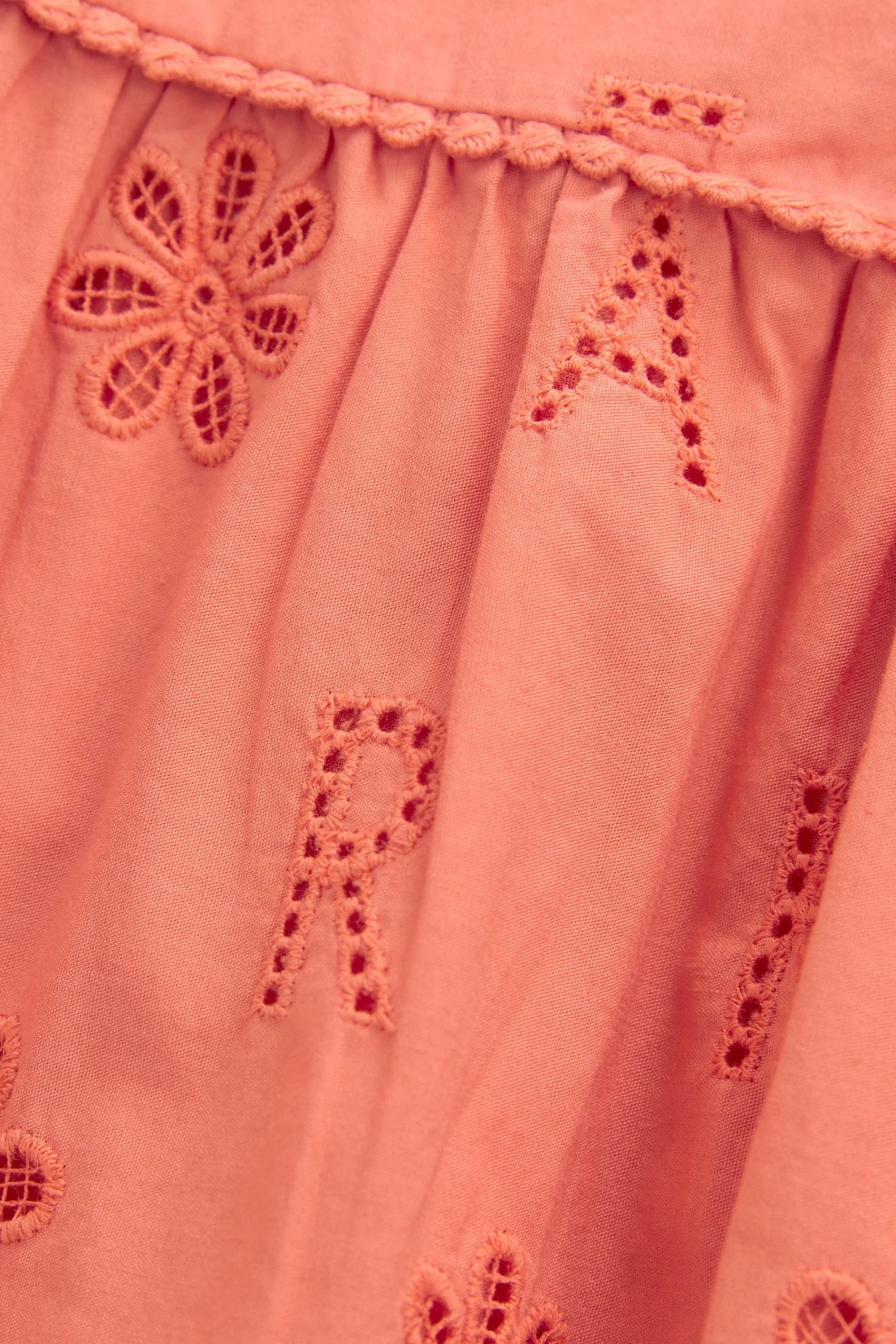 Baker By Ted Baker Orange Broderie Romper - Image 4