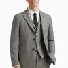 Ted Baker Grey Brushed Price Of Wales Check Regular Fit - Suit: Jacket