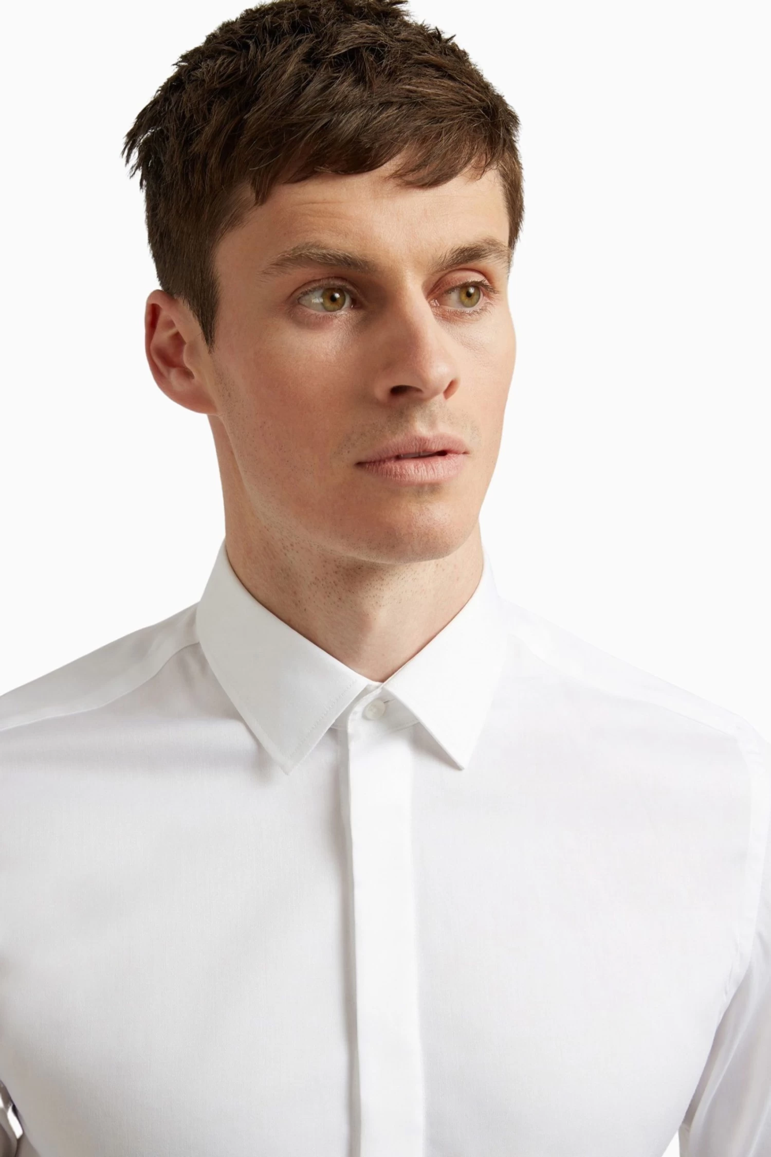 Ted Baker White Stretch Double Cuff Slim Shirt - Image 3