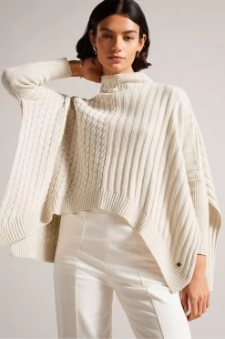 Ted Baker Natural Joilla Funnel Neck Jumper