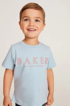 Baker By Ted Baker Blue Dinosaur T-Shirt